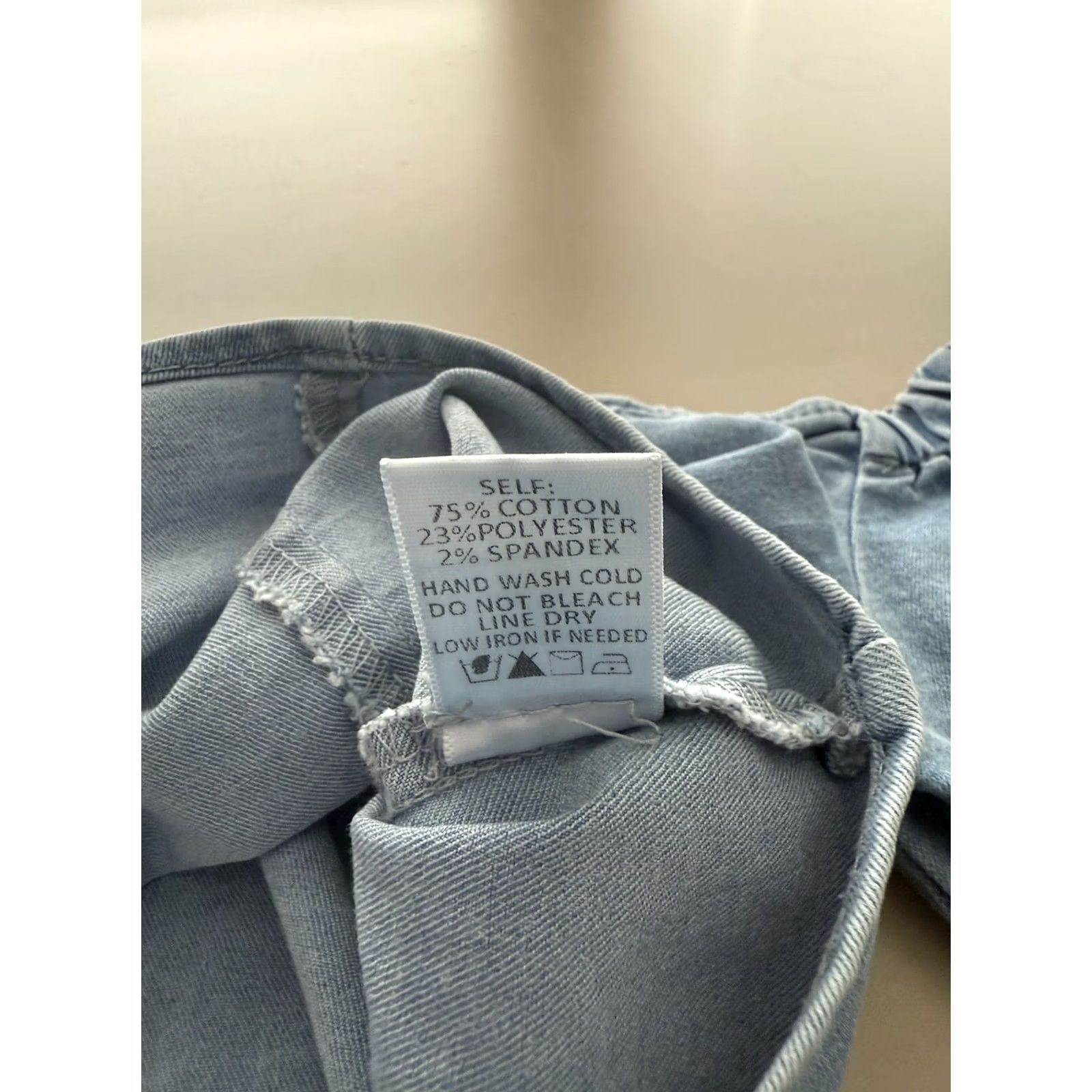 Denime Blue Blush Cropped Denim Top Womens M Festival Concert Size M / US 6-8 / IT 42-44 - 5 Thumbnail