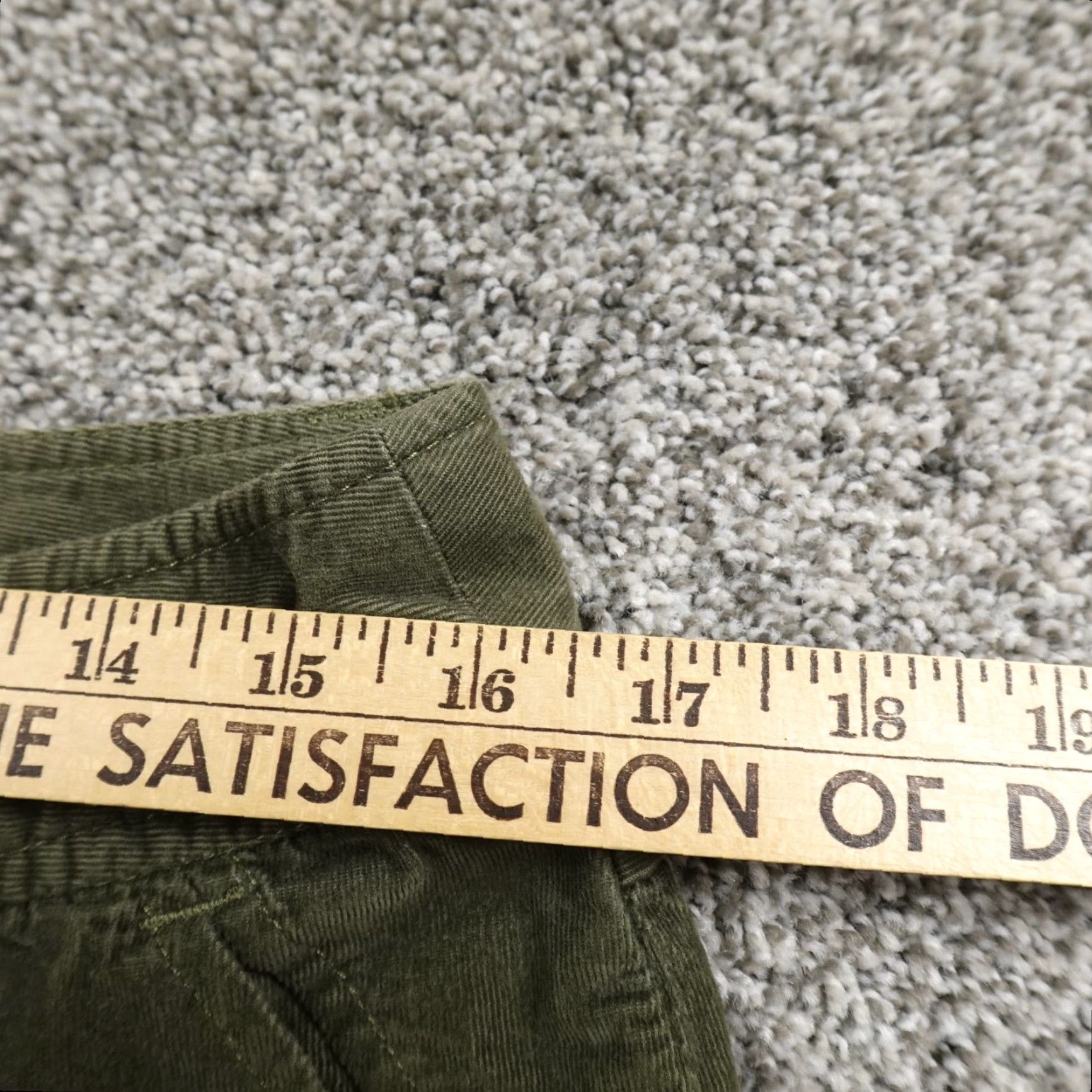J. Jill J. Jill Pants Women 12 Green Cargo Corduroy High Rise Wide-Leg Baggy Stretch Size 34" / US 12 / IT 48 - 6 Thumbnail