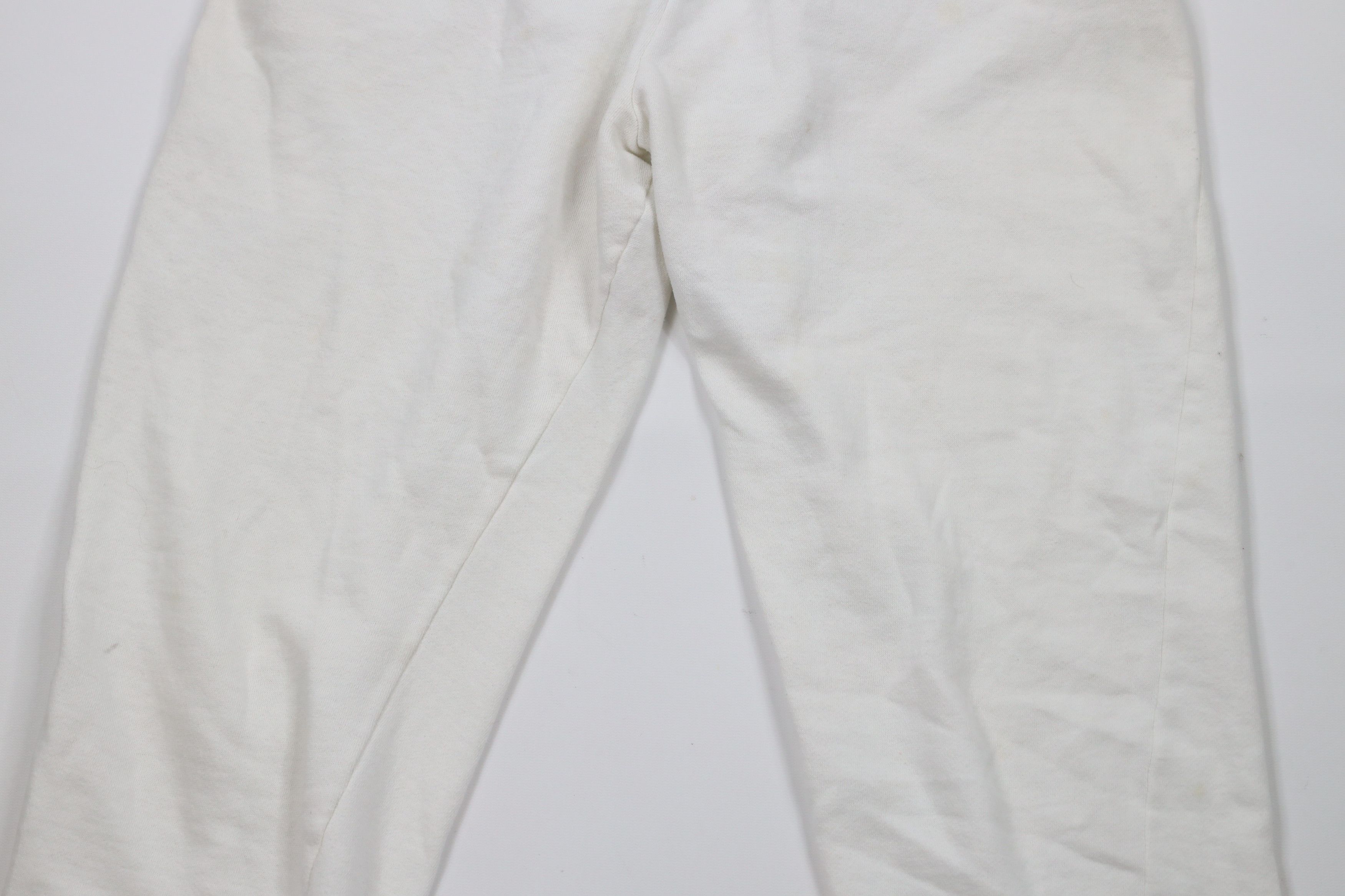 Vintage Vintage 90s Wilson Distressed Blank Sweatpants Pants White Size 31" - 3 Thumbnail