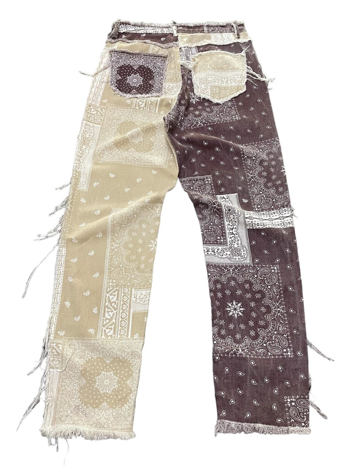 Hysteric Glamour × Japanese Brand × Junya Watanabe Vintage Kapital Junyawatanabe Style Patchwork Bandana Pants Size US 29 - 1 Thumbnail