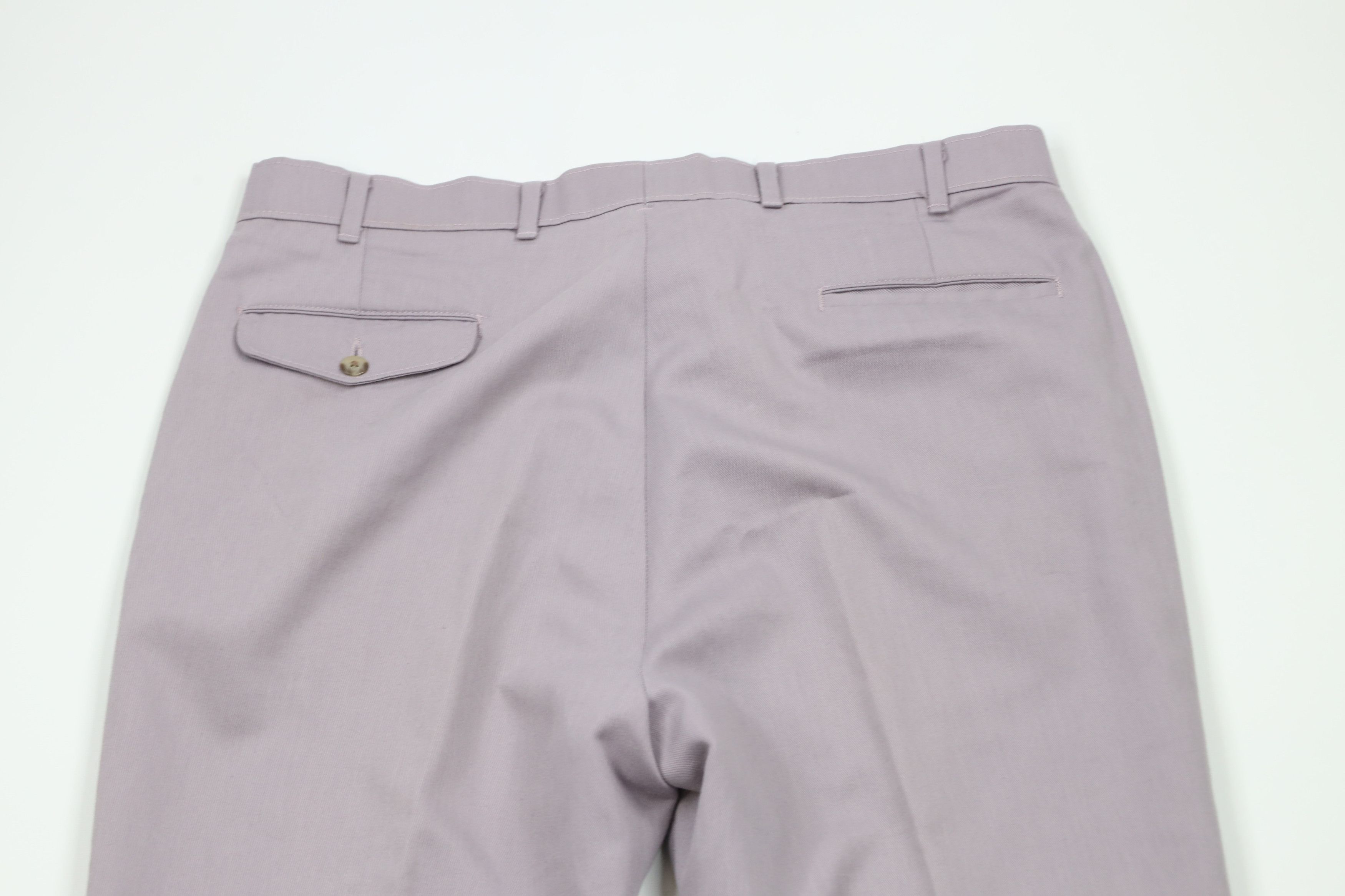Levi's × Vintage Vintage 70s 80s Levis Flared Wide Leg Chino Pants Purple USA Size US 38 / EU 54 - 11 Thumbnail