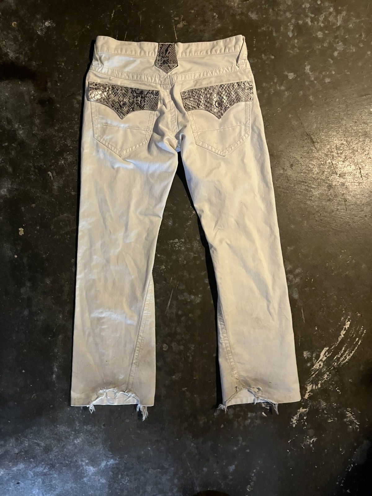 semanticdesign semantic design snake skin patch jeans Size US 29 - 2 Thumbnail