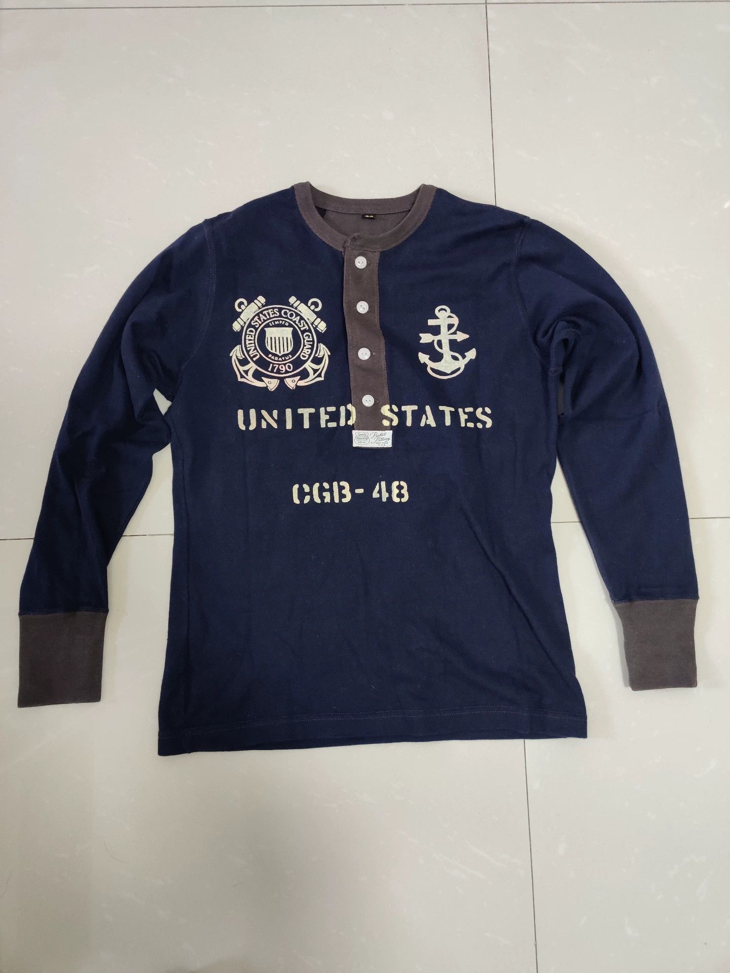 Freewheelers freewheelers navy anchor graphic long sleeve shirt Size US M / EU 48-50 / 2 - 1 Thumbnail