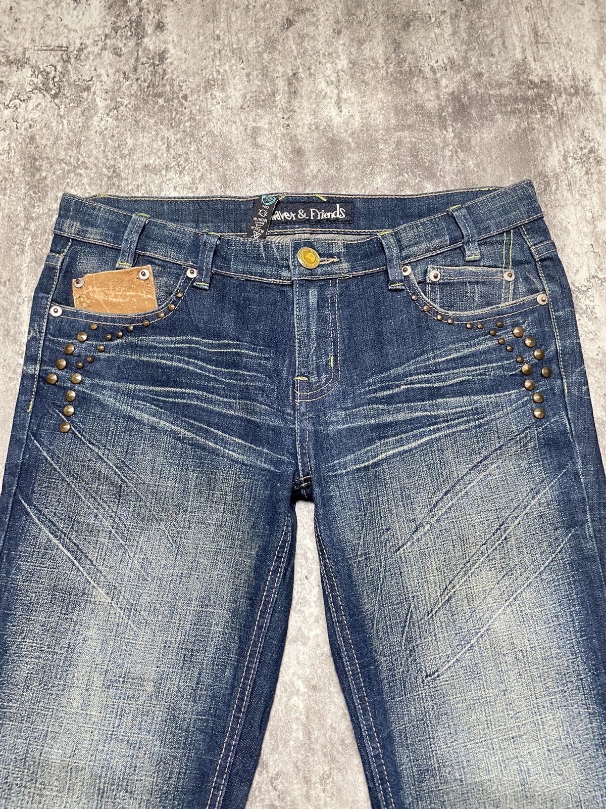 If Six Was Nine × Japanese Brand × Le Grande Bleu (L.G.B.) Japanese Flare Studded Jeans L. Waver KmRii lgb Style Size US 30 / EU 46 - 3 Thumbnail