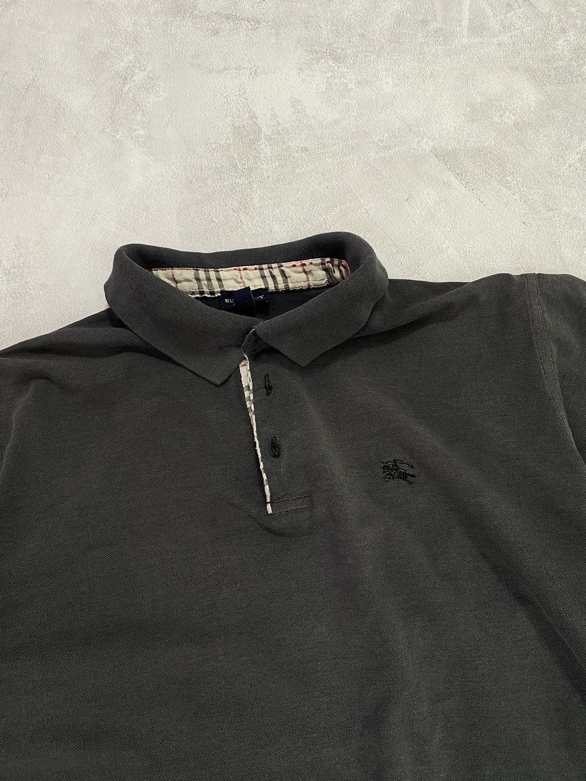 Burberry 🐎 Vintage Polo Burberry Golf Shirt Size US L / EU 52-54 / 3 - 2 Thumbnail