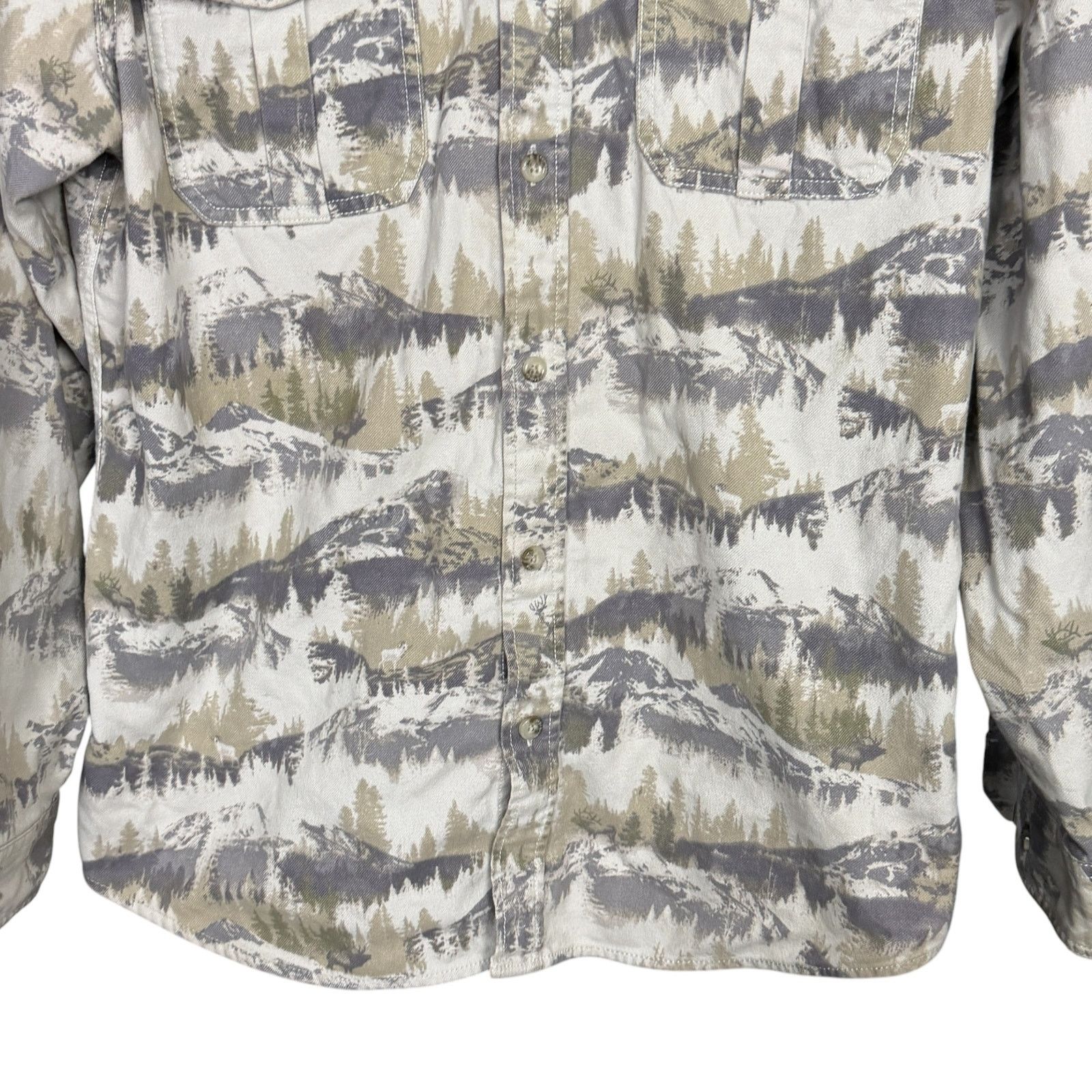 Eddie Bauer Eddie Bauer Sport Shop Men's Medium Scenic Mountain LS Shirt Size US M / EU 48-50 / 2 - 4 Thumbnail