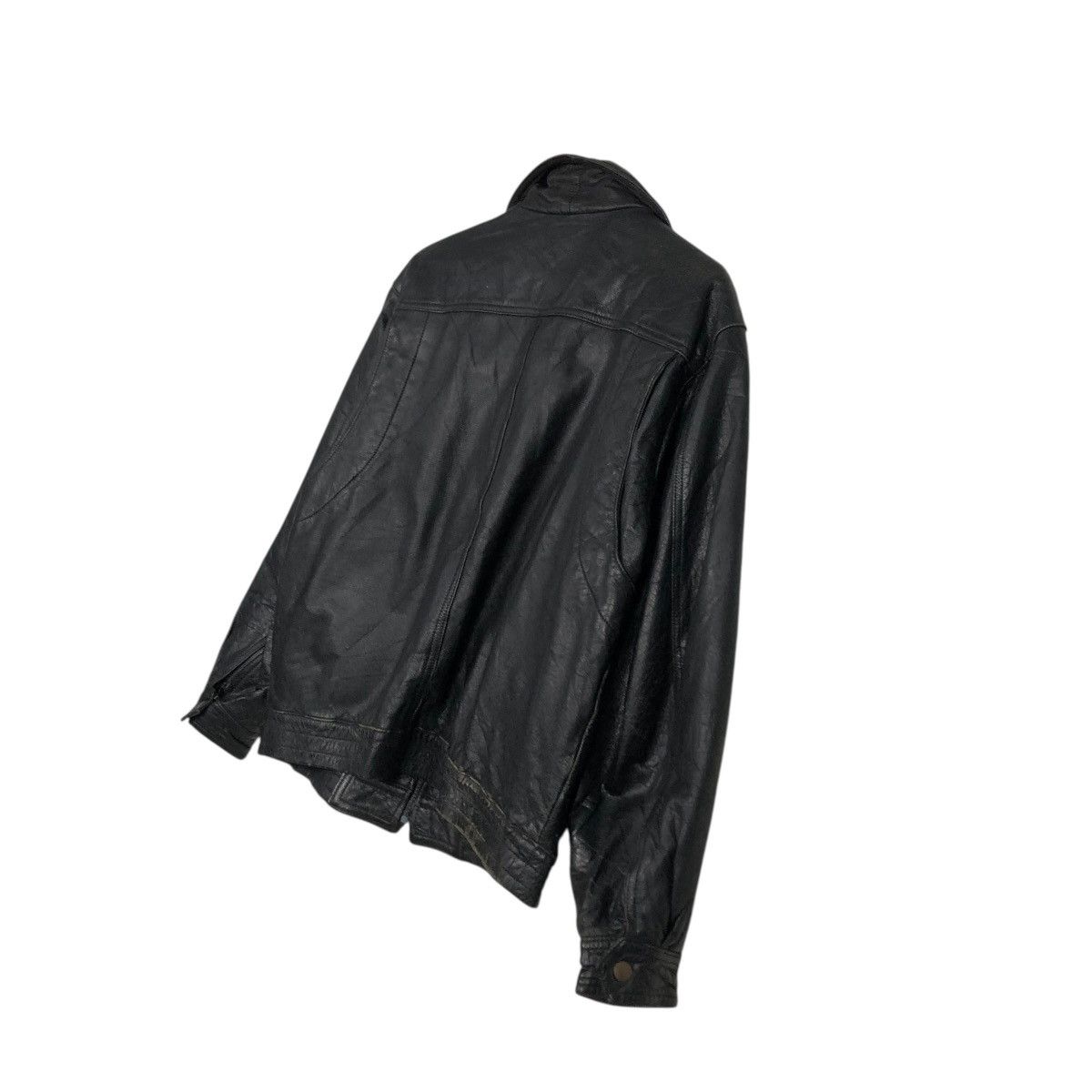 Japanese Brand 🔥VINTAGE BIKER LEATHER JACKET UNBRANDED ISSEY MIYAKE Size US M / EU 48-50 / 2 - 12 Thumbnail