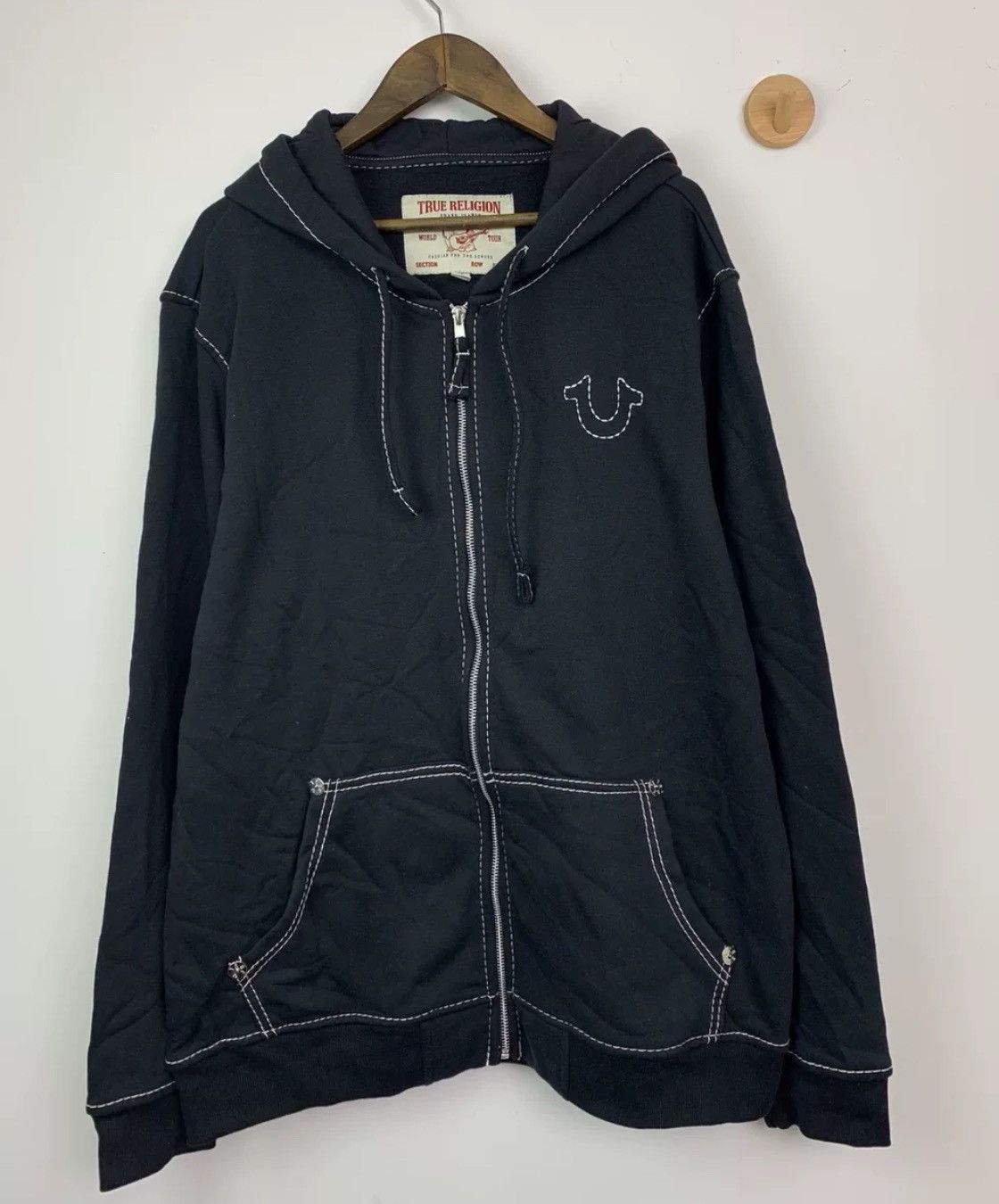 True Religion true religion Big T World Tour zip up hoodie Size US M / EU 48-50 / 2 - 2 Thumbnail