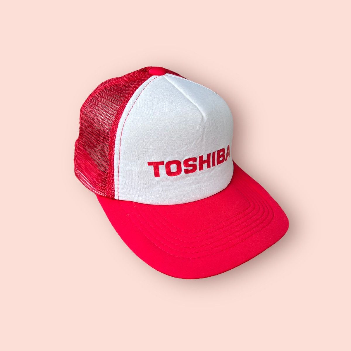 Japanese Brand × Vintage VINTAGE TOSHIBA JAPAN TRUCKER SNAPBACK CAP Size ONE SIZE - 3 Thumbnail
