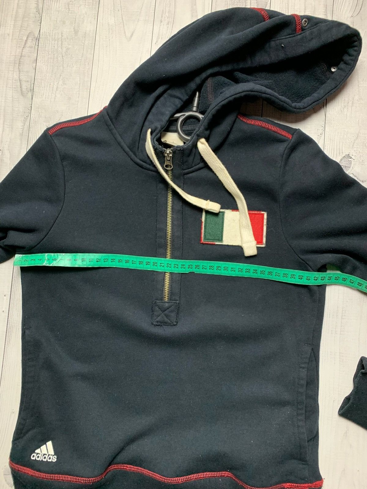 Adidas × Vintage Vintage adidas AC Milan soccer zip hoodie size S women’s Size S / US 4 / IT 40 - 6 Thumbnail