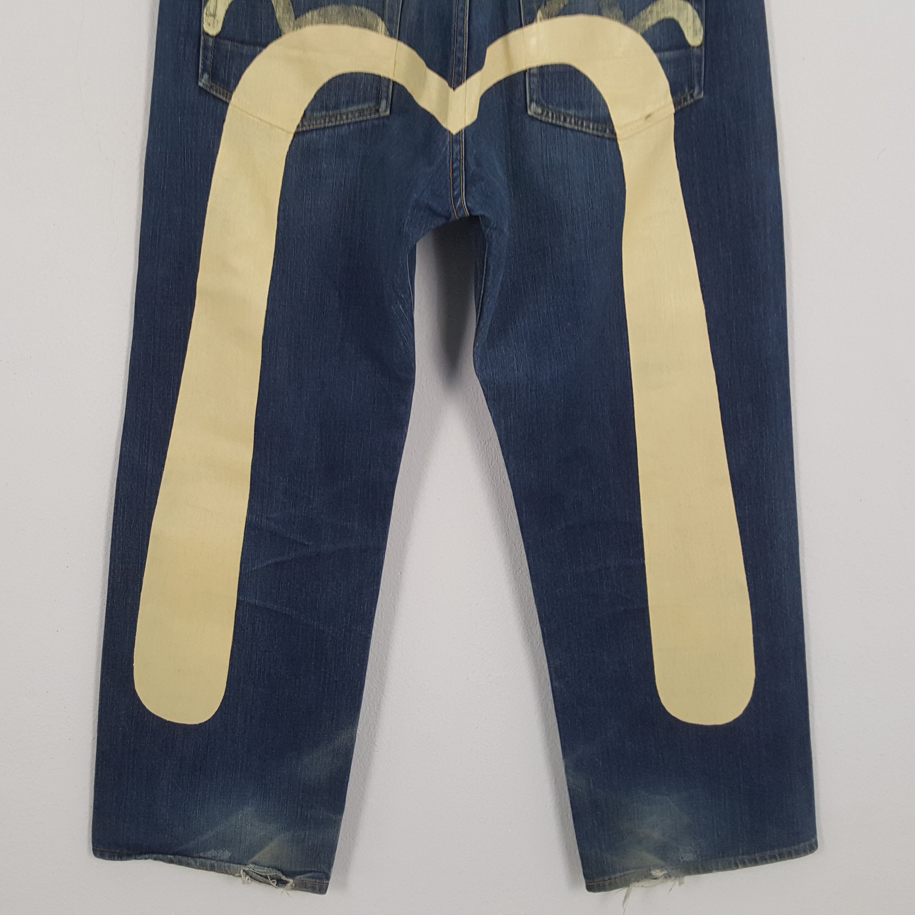 Evisu × Vintage EVISU Japanese Brand Streetwear Custom Daicock Jeans Size US 32 / EU 48 - 3 Thumbnail
