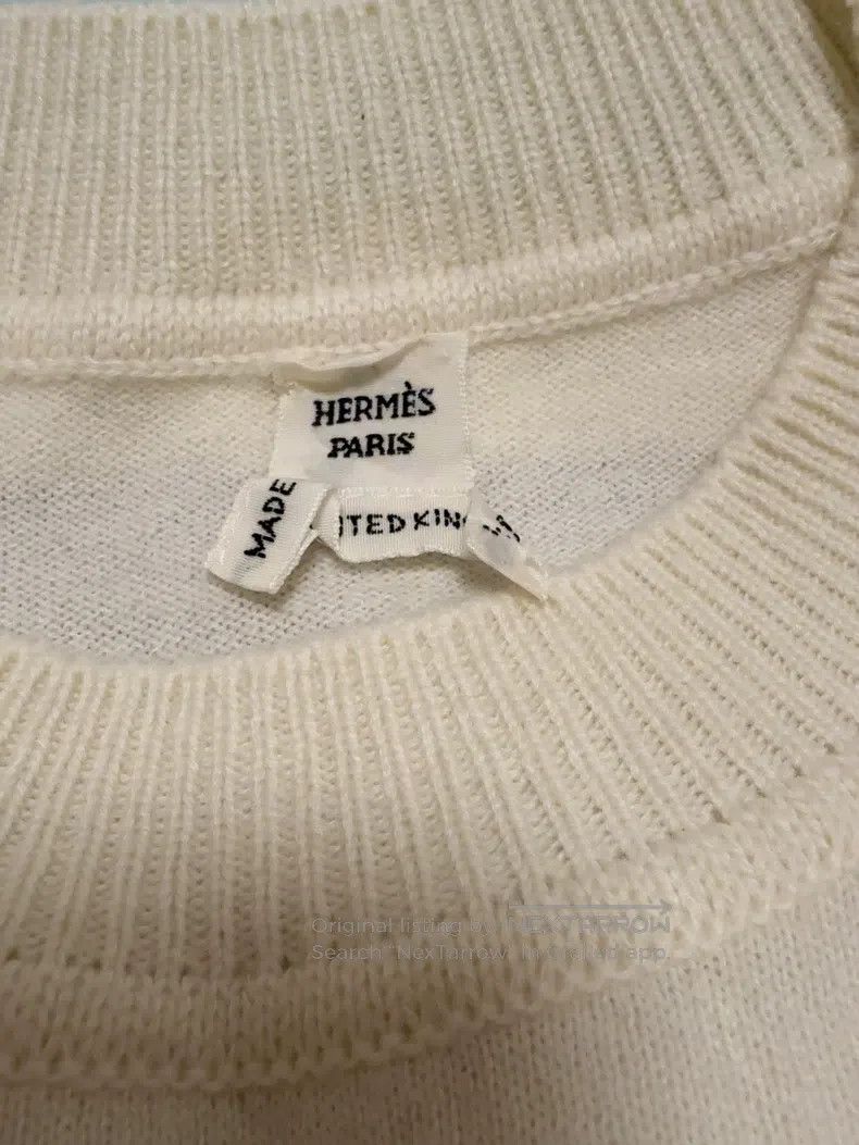 Hermes Hermes Black and white striped pig nose hole sweater Size XS / US 0-2 / IT 36-38 - 4 Thumbnail