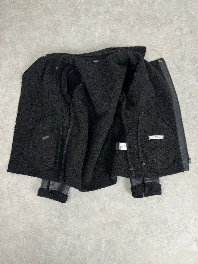Daniele Alessandrini 2000s Daniele Alessandrini Black Leather Shearling Jacket Size US S / EU 44-46 / 1 - 8 Thumbnail