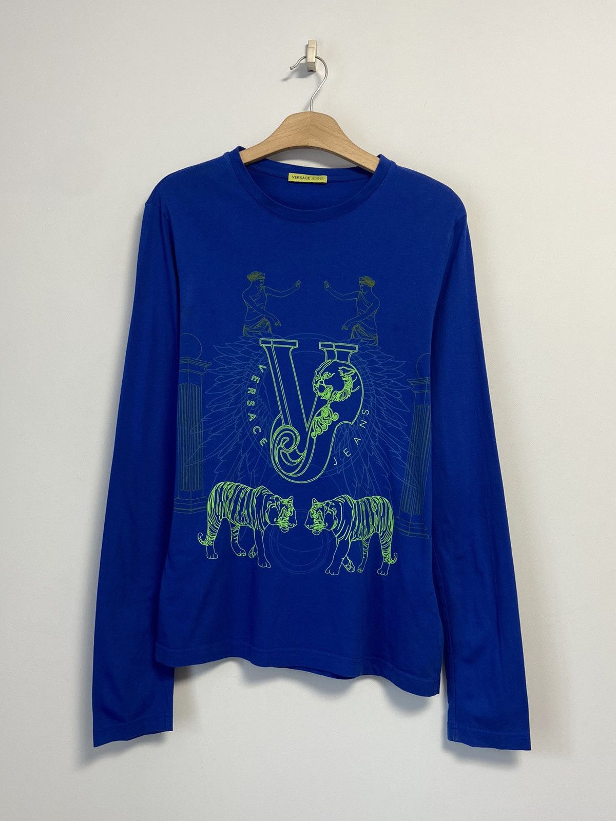 Versace Versace long sleeve sweatshirt blue Size US M / EU 48-50 / 2 - 1 Thumbnail