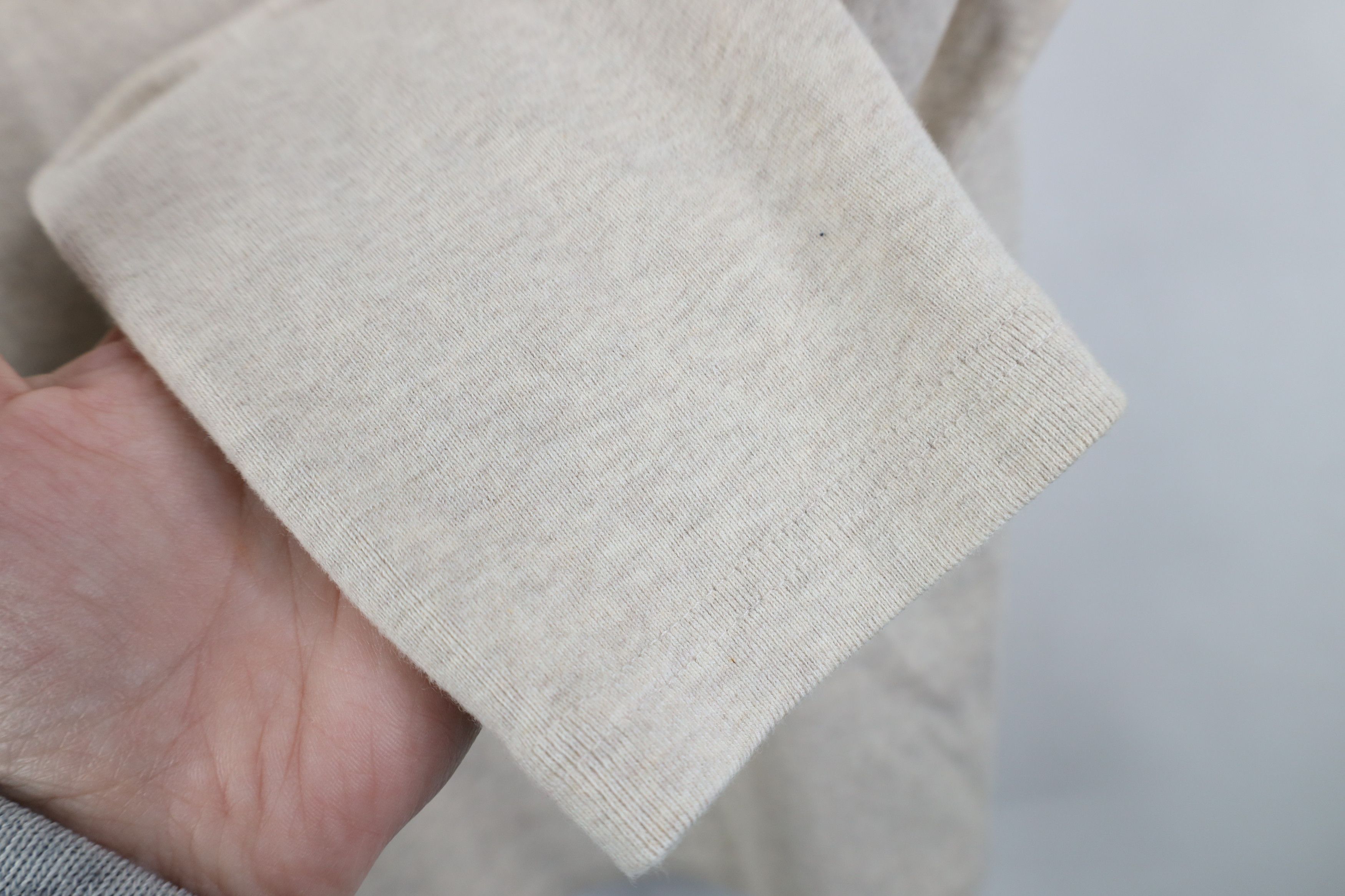 Gap Vintage 90s Gap Ribbed Knit Thermal Henley T-Shirt Beige Size US M / EU 48-50 / 2 - 11 Thumbnail