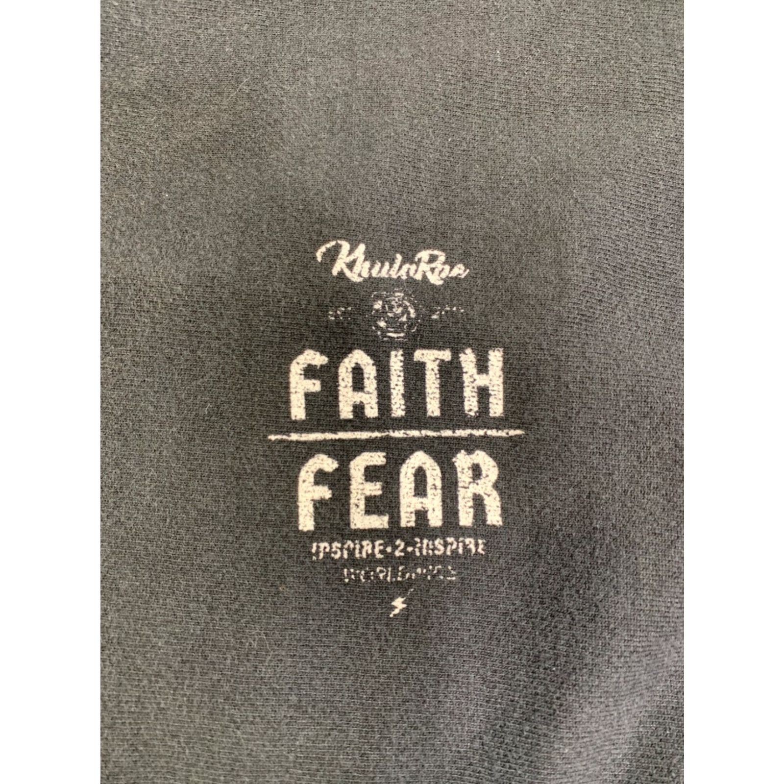 Champion VINTAGE Champion Sweatshirt Men L Faith Over Fear Jesus Reverse Weave Crew Neck Black Long Sleeve Pullover Size US L / EU 52-54 / 3 - 4 Thumbnail