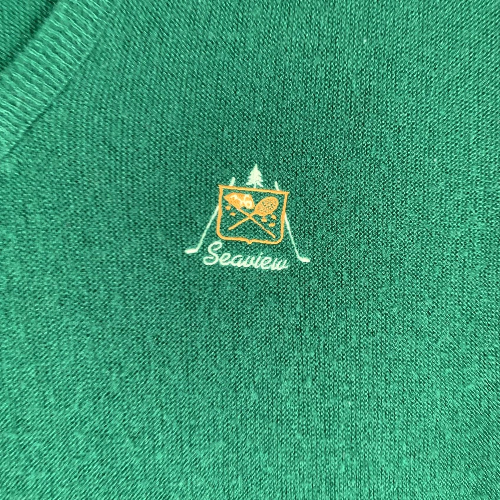 Vintage VINTAGE Pickering Sweater Mens L Green V Neck Seaview Golf Tennis Pullover Size US L / EU 52-54 / 3 - 4 Thumbnail