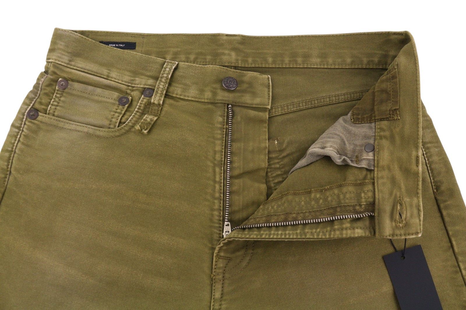R13 BOYFRIEND 27 Olive Moleskin RRP790 87210 Size 27" / US 4 / IT 40 - 5 Thumbnail