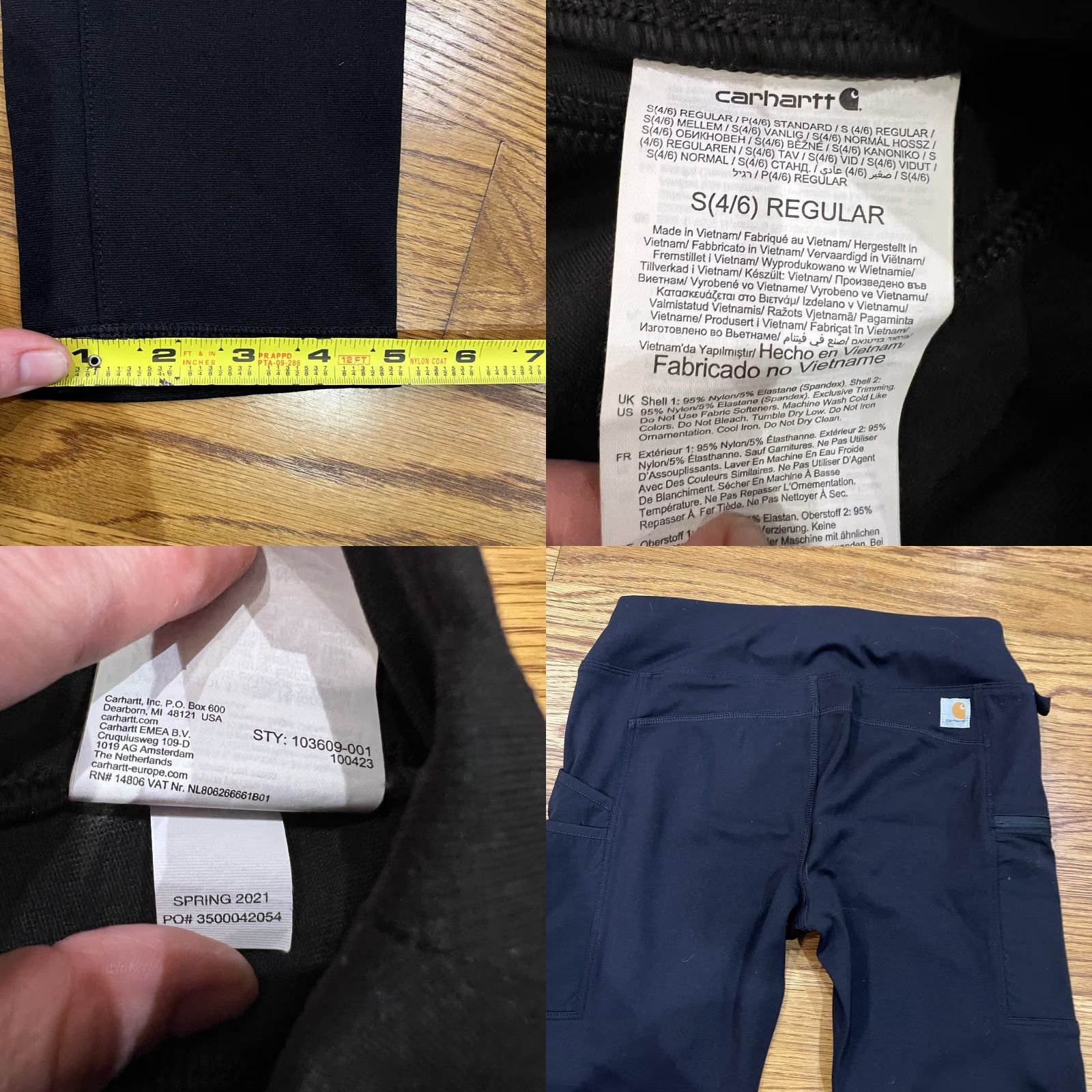 Carhartt VINTAGE Carhartt Women's Slim Fit Utility Pants Tapered Leg S Black Workwear Spring Fall Size 28" / US 6 / IT 42 - 8 Thumbnail