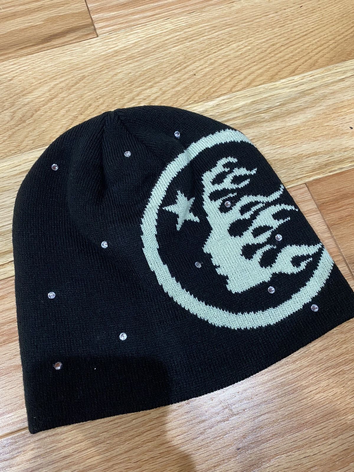 image of Hellstar Starry Night Beanie in Black, Men's