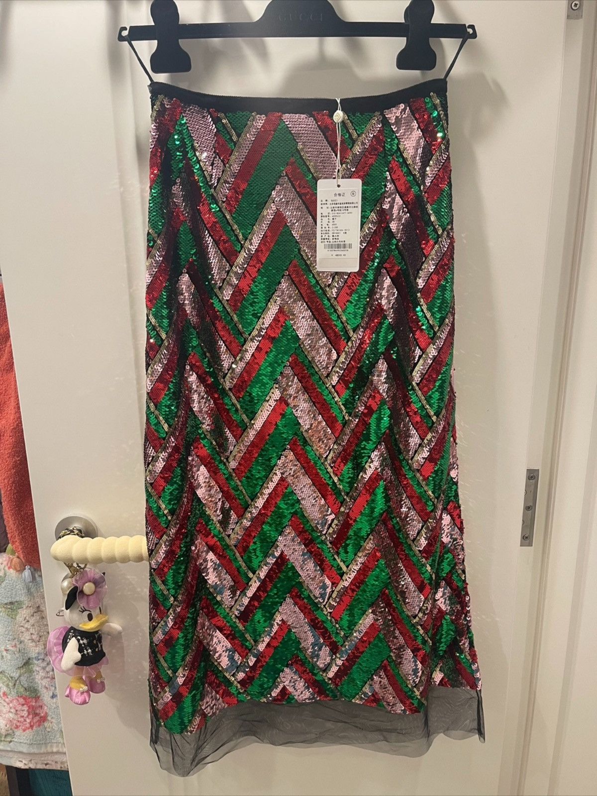Gucci Gucci Runway Sequinned Tulle Midi Skirt Size 26" / US 2 / IT 38 - 2 Thumbnail