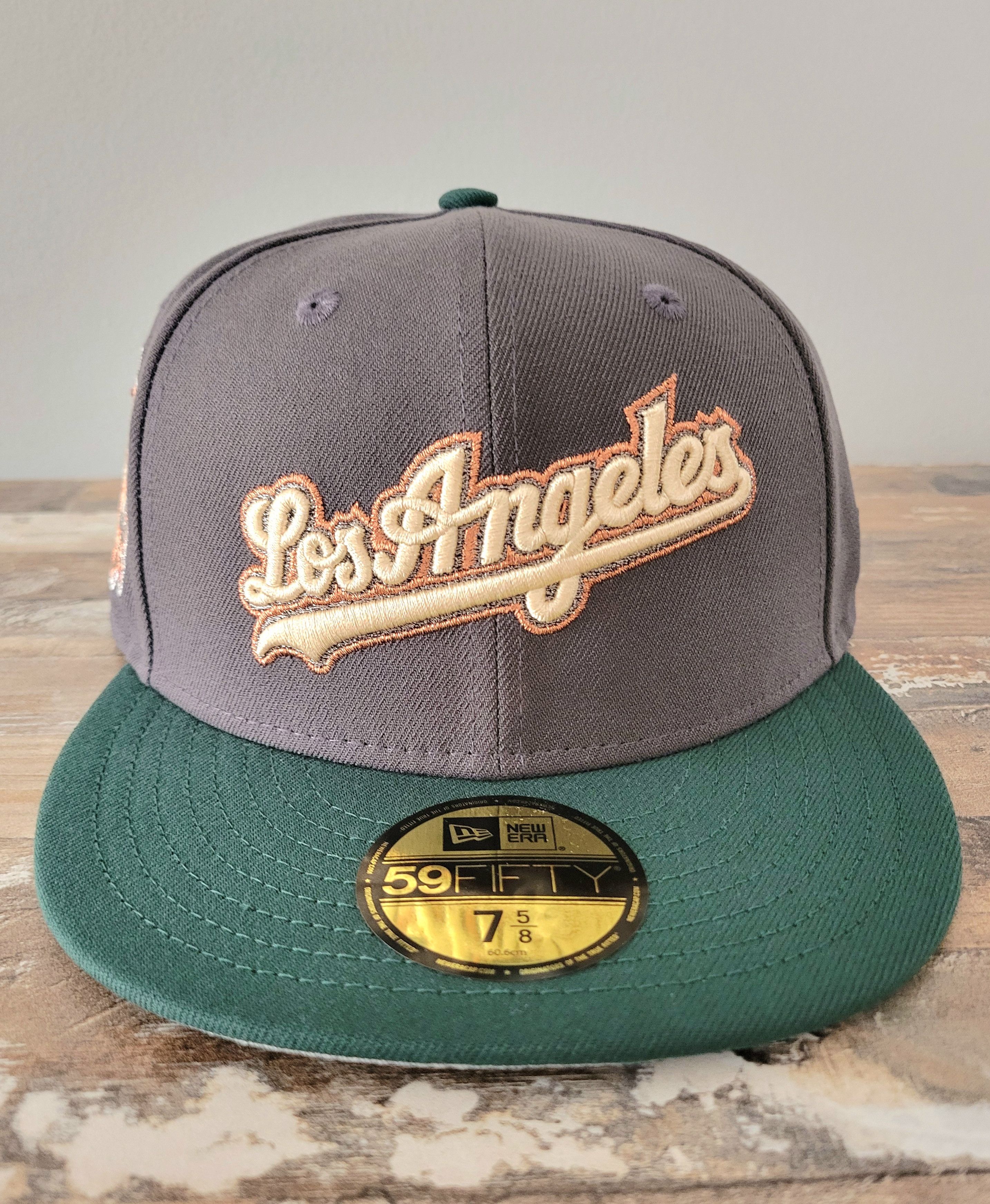 New Era 7 5/8 Los Angeles LA Dodgers Script Logo Big 40th Side Patch Size ONE SIZE - 1 Thumbnail