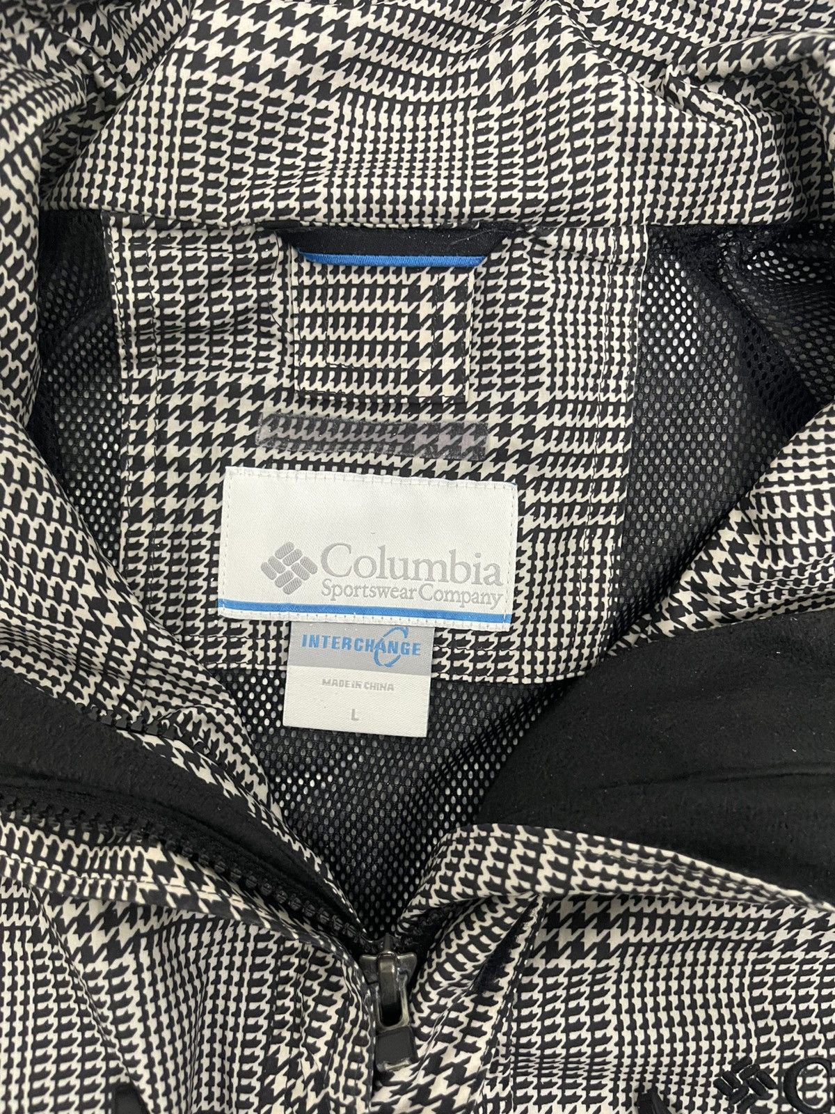Columbia Columbia Interchange Omni-Tech Houndstooth Gorpcore Jacket Size US L / EU 52-54 / 3 - 17 Thumbnail