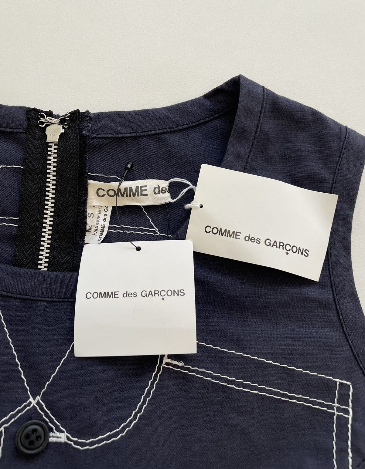 Comme des Garcons S/S 10 ‘Shirt Illusion’ Blouse Top Size S / US 4 / IT 40 - 6 Thumbnail