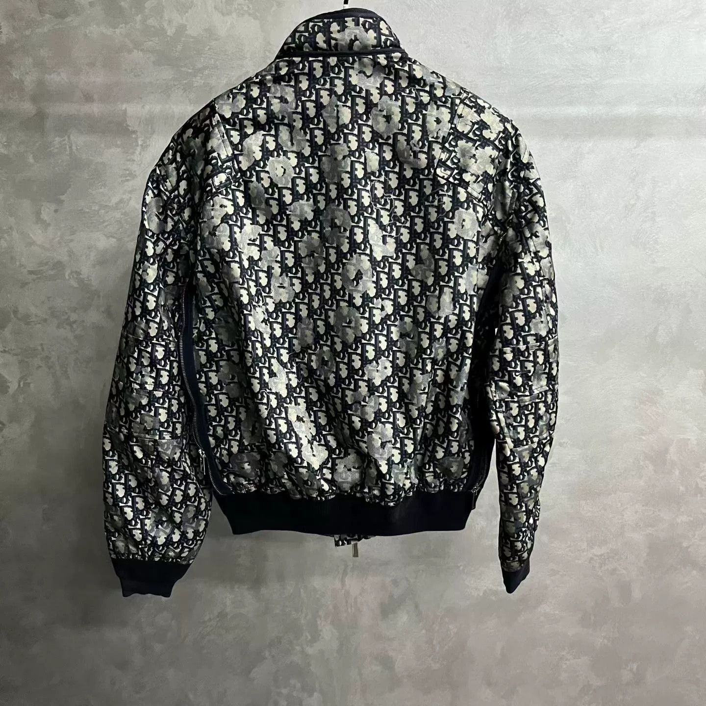 Dior dior blue patterned long sleeve zip jacket Size US L / EU 52-54 / 3 - 2 Thumbnail
