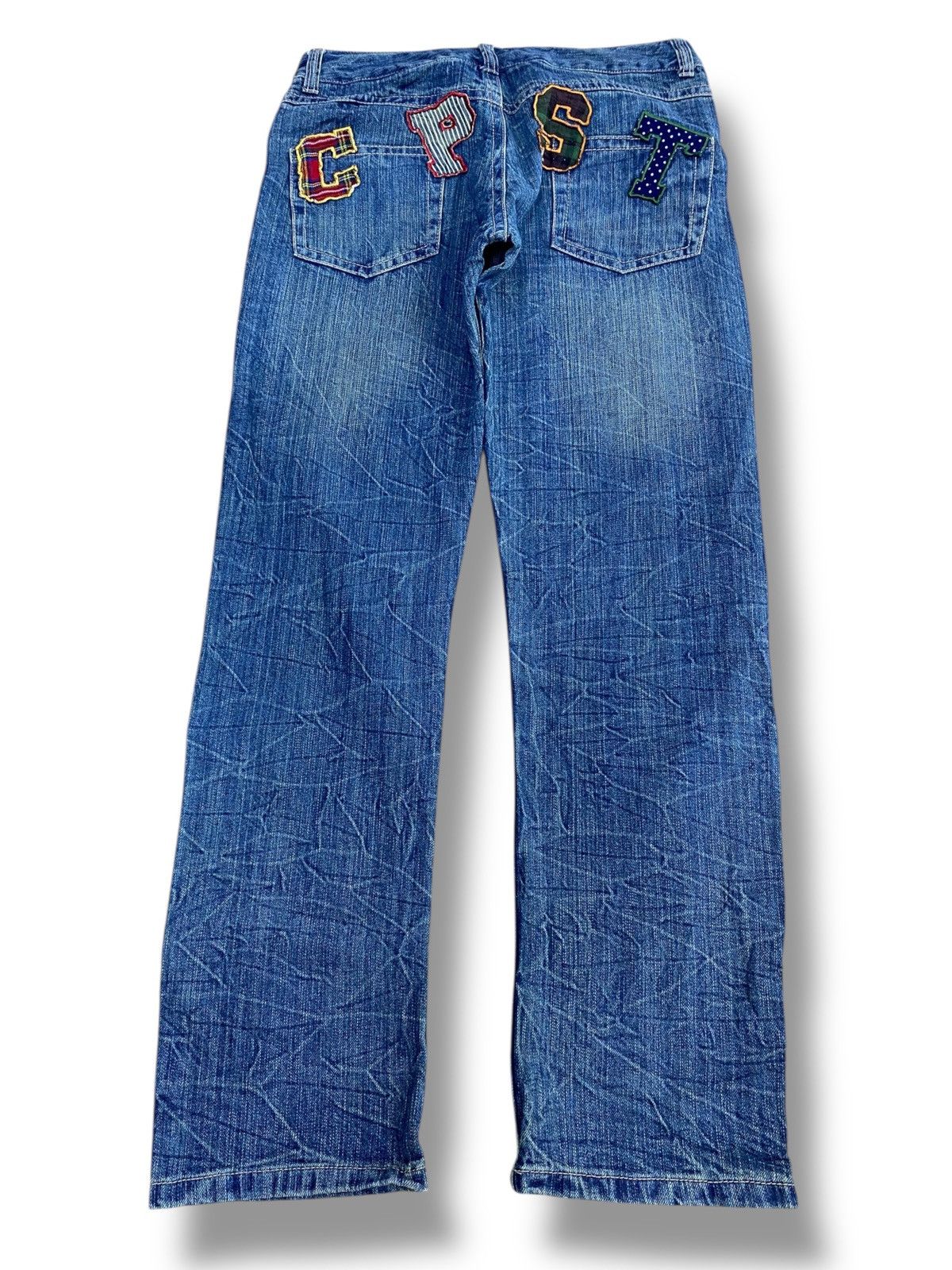 Japanese Brand Japanese Brand Thunder Faded Wash Style Loose Jeans Size US 31 - 3 Thumbnail