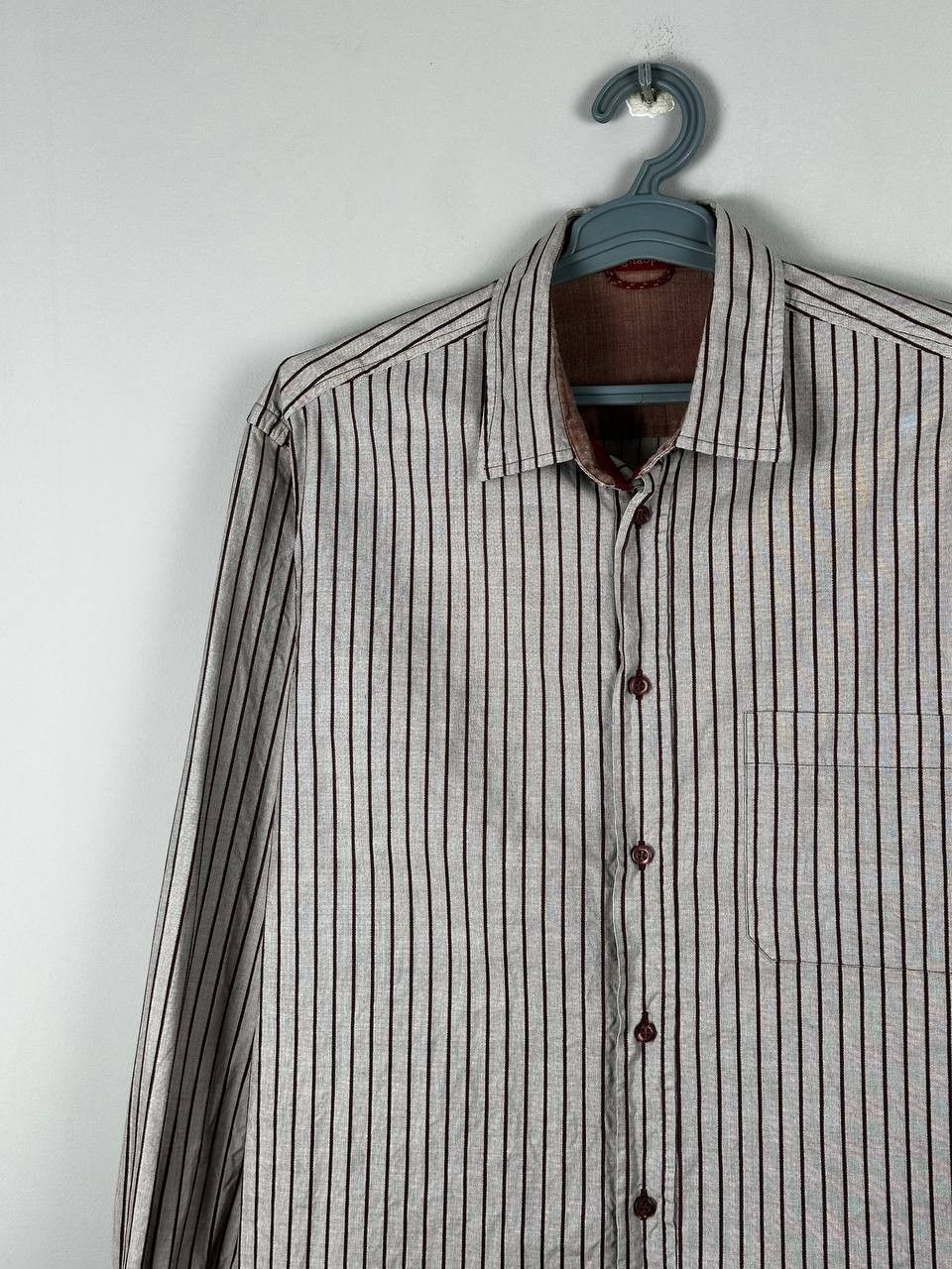 Ermenegildo Zegna Ermenegildo Zegna Sport Vintage Striped Shirt Size US XL / EU 56 / 4 - 3 Thumbnail