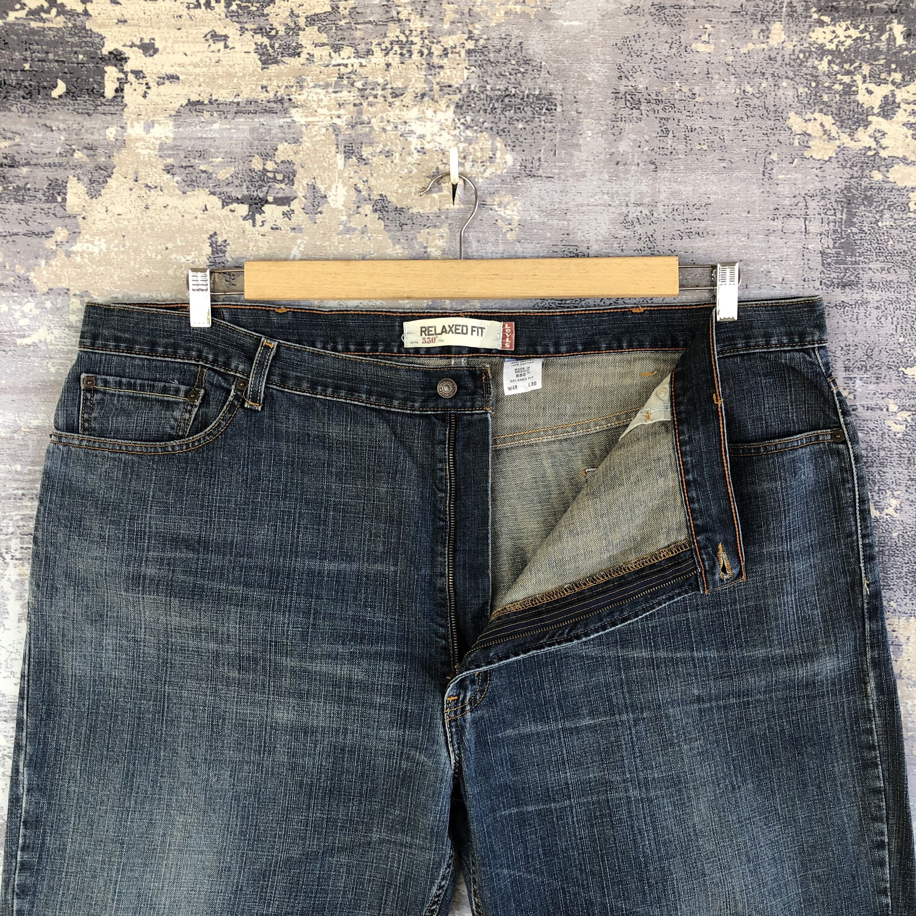 Levi's Vintage Levis 550 Baggy Jeans Levi's Oversized Faded Denim Size US 44 / EU 60 - 6 Thumbnail