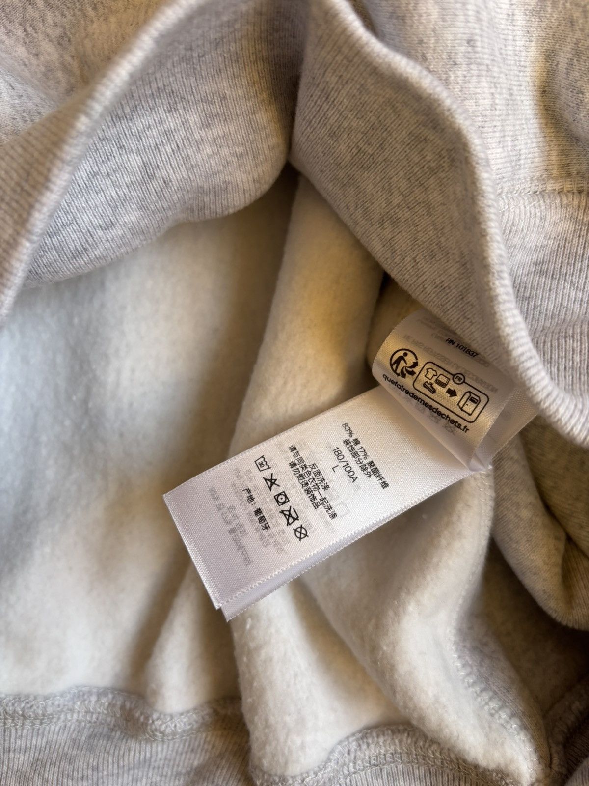 Supreme Supreme Grey Collegiate Sleeve Hoodie Size US L / EU 52-54 / 3 - 8 Thumbnail