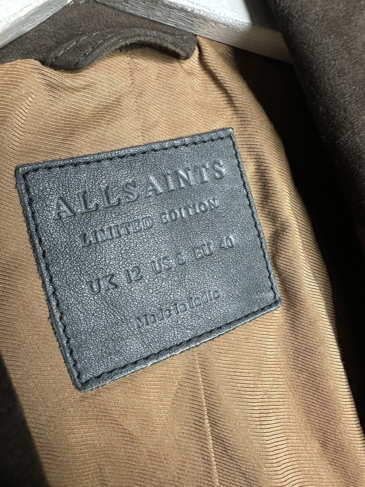 Allsaints AllSaints Limited Edition Western Biker Suede Leather Jacket Size M / US 6-8 / IT 42-44 - 4 Thumbnail