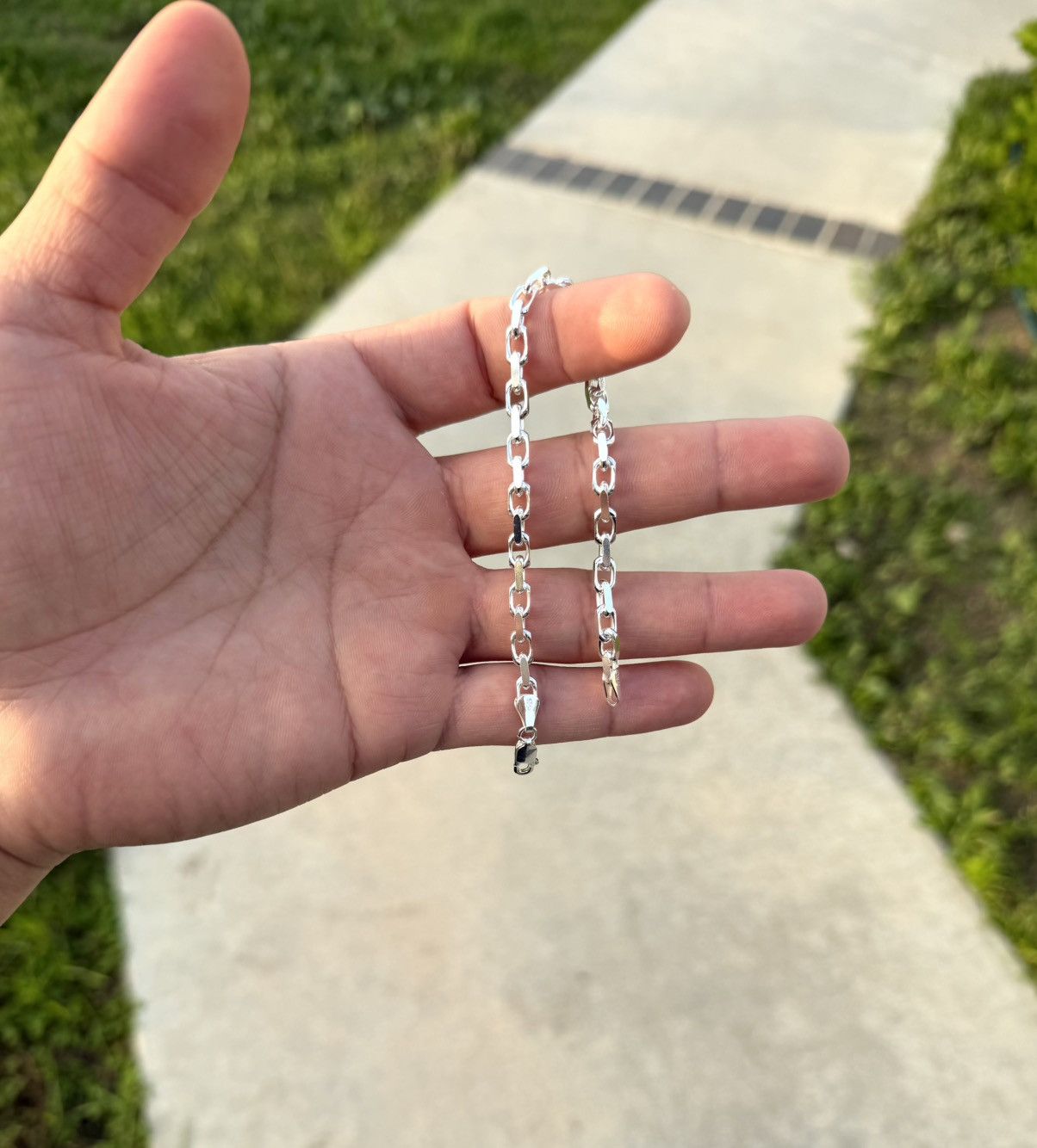 Sterling Silver Sterling silver anchor link bracelet 8” Size ONE SIZE - 1 Thumbnail