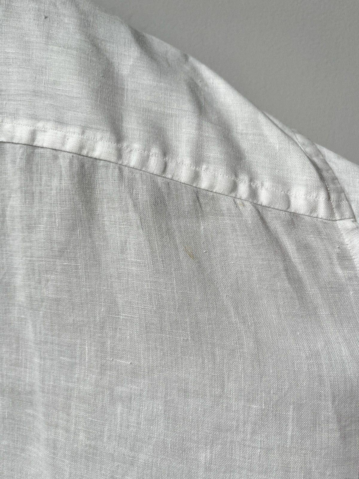 Ermenegildo Zegna Vintage Ermenegildo ZEGNA Sport Linen Shirt Spain Luxury Size US XL / EU 56 / 4 - 10 Thumbnail