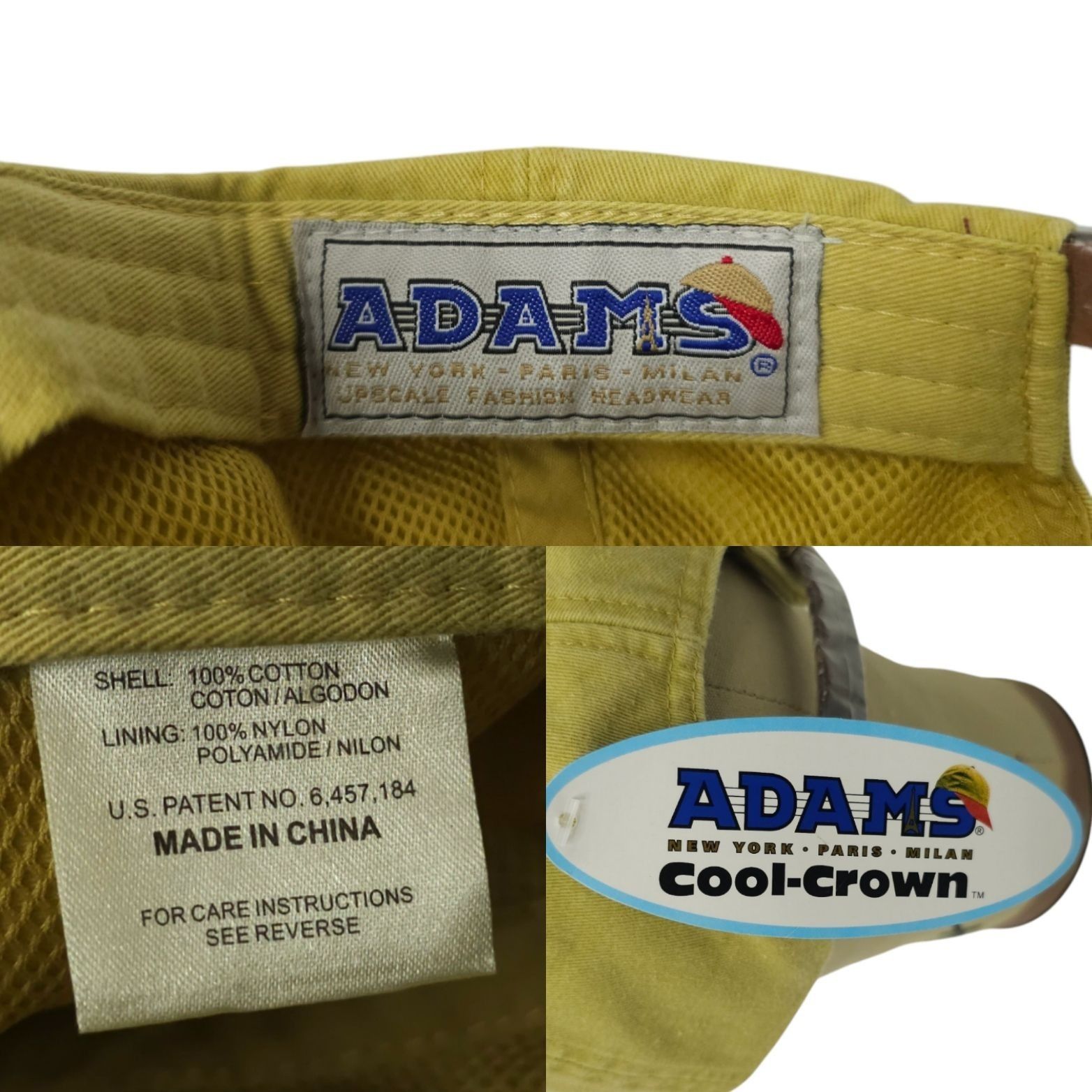 Adams Adams Vector Transport Tuck Strap Cap Embroidered Logo Hat Size ONE SIZE - 8 Thumbnail