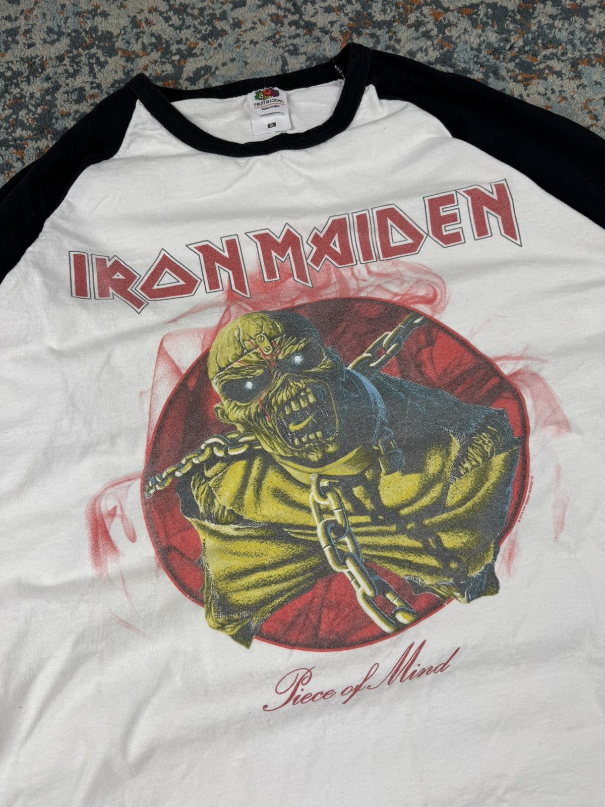 Band Tees Vintage 00s Iron Maiden piece of mind graphic long sleeve Size US XL / EU 56 / 4 - 4 Thumbnail