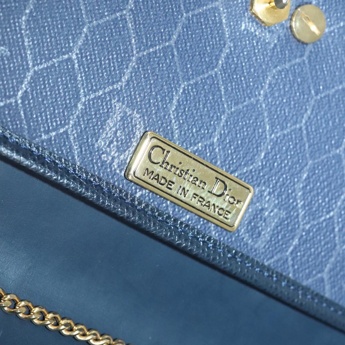 Dior DIOR Chain Shoulder Bag Leather Navy Gold Size ONE SIZE - 16 Thumbnail
