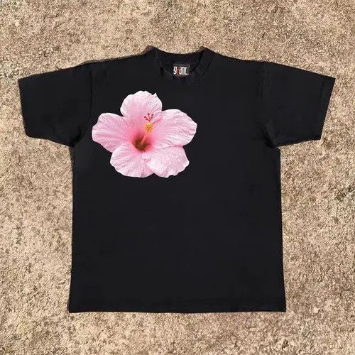 Vintage Ruumika x Hori Black casual retro floral print t-shirt Size US L / EU 52-54 / 3 - 3 Thumbnail
