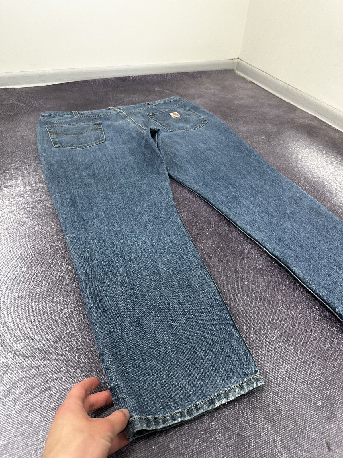Carhartt Vintage Carhartt Faded American Opium Baggy USA Work Jeans Size US 42 / EU 58 - 3 Thumbnail