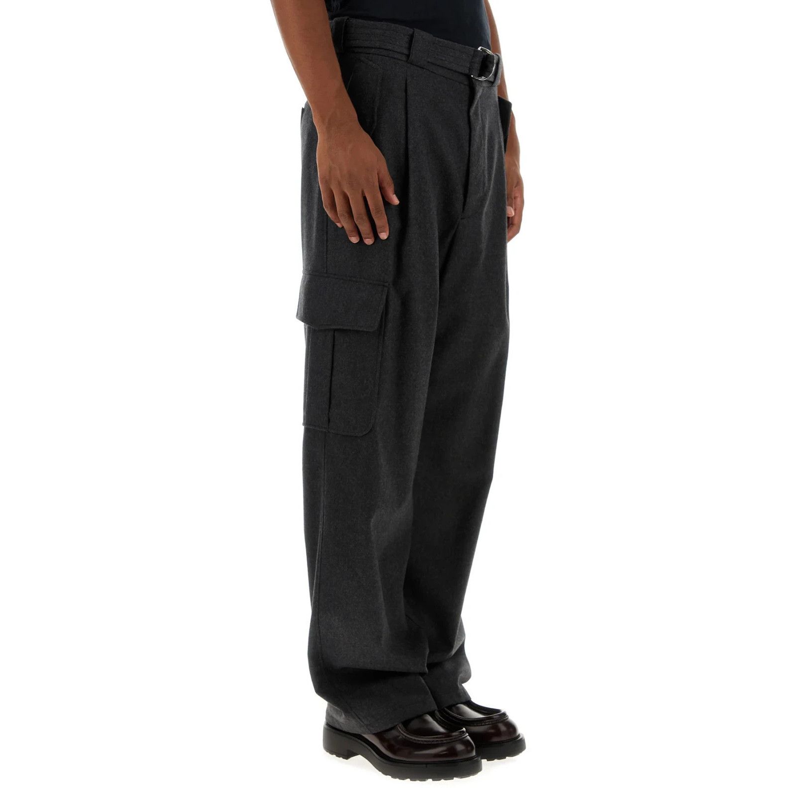 Prada PRADA Graphite Wool Cargo Pants New & Authentic (Men's size: Size US 32 / EU 48 - 3 Thumbnail