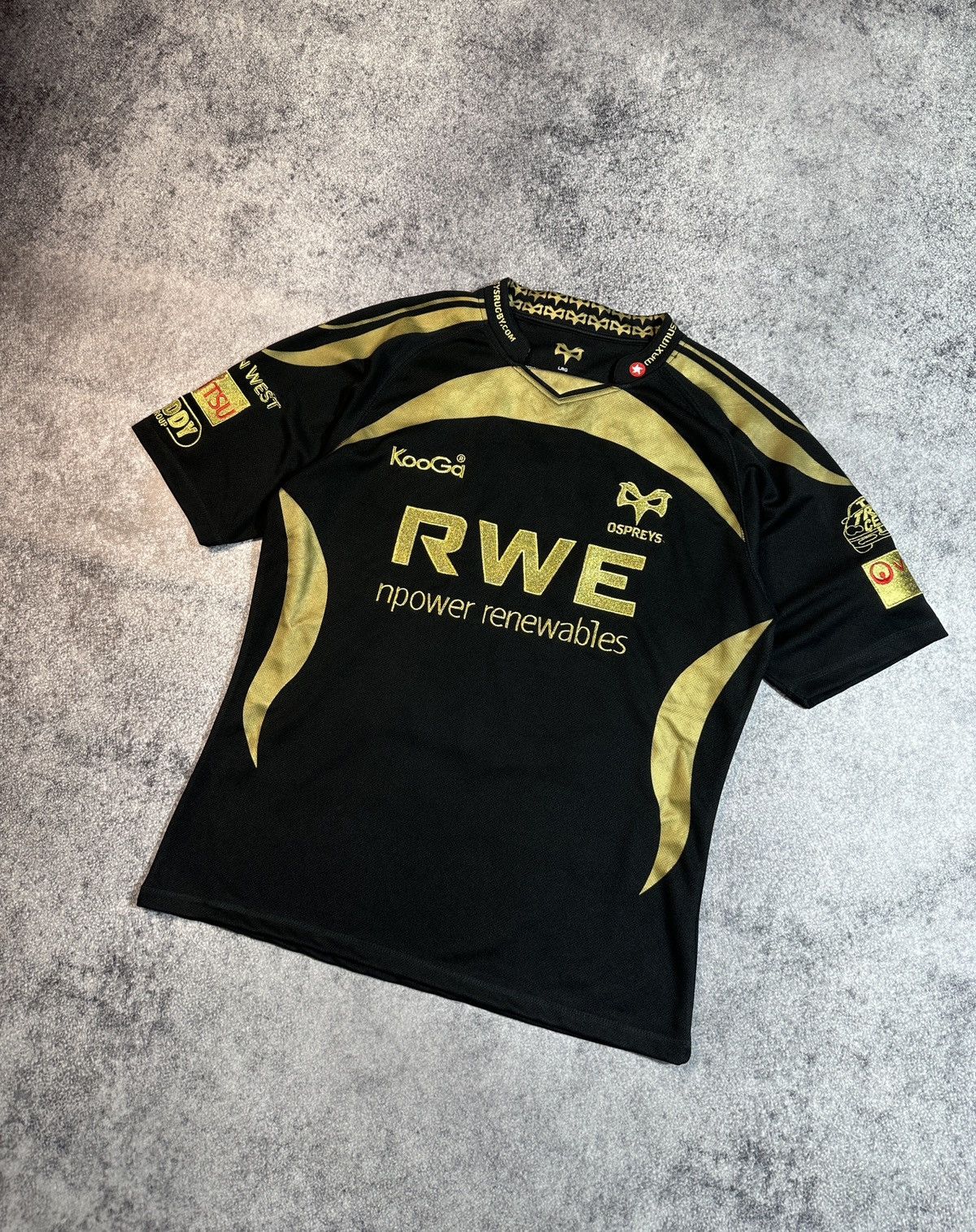 Vintage Vintage KooGa Ospreys Rugby Jersey Rare Sportswear L Size US L / EU 52-54 / 3 - 1 Thumbnail