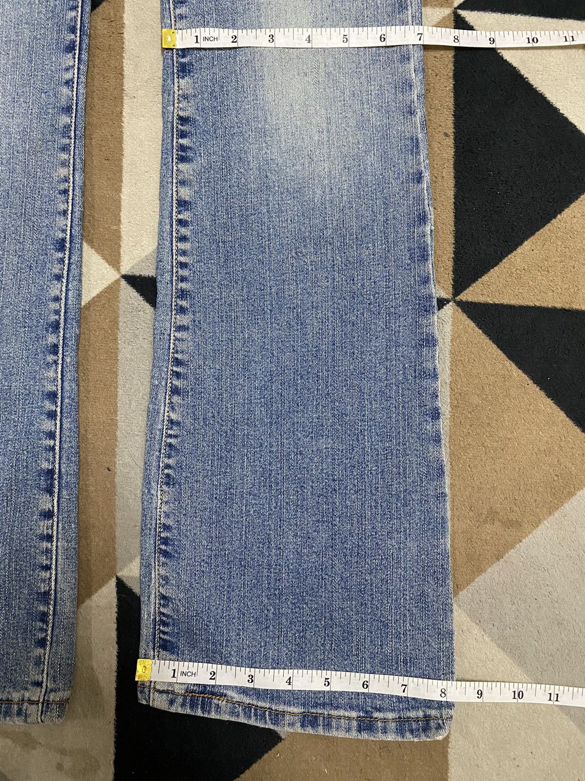 Levi's Vintage Levis Blue Wash Flare Jeans Size 29" - 15 Thumbnail