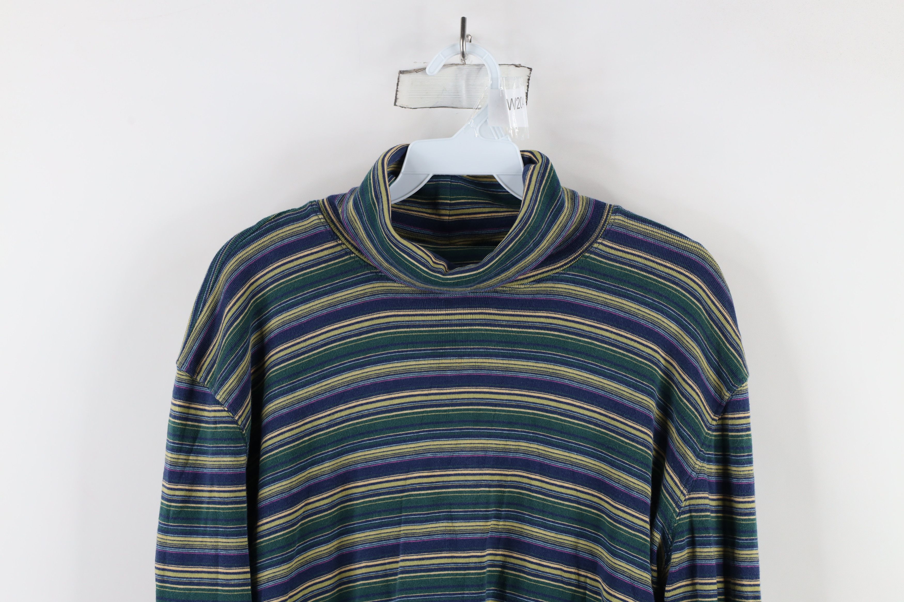 Vintage Vintage 90s Streetwear Knit Long Sleeve Turtleneck T-Shirt Size XL / US 12-14 / IT 48-50 - 2 Thumbnail