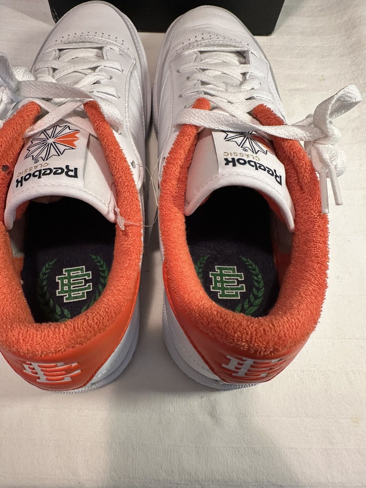 Eric Emanuel × Reebok Eric Emanuel Reebok Club C exclusive orange Size US 12 / EU 45 - 4 Thumbnail