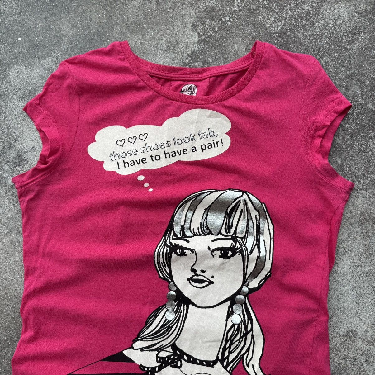 Hysteric Glamour × Japanese Brand × Vintage Amazing 2000’s Aesthetic Y2K Sexy Girl Glam T-Shirt Size M / US 6-8 / IT 42-44 - 4 Thumbnail