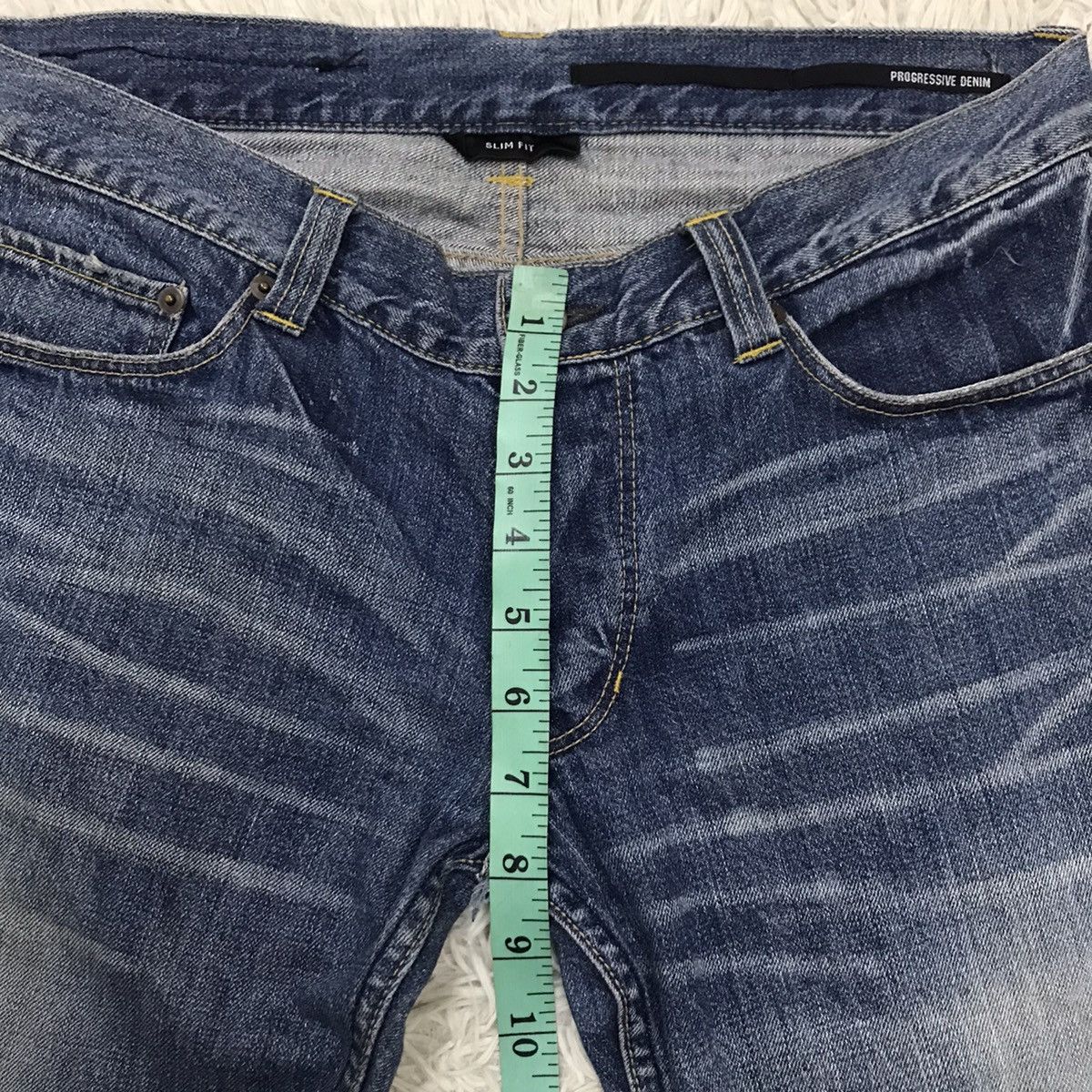Japanese Brand Azul Denim Collection Hoover Progresive Denim Slimfit Jeans Size US 31 - 22 Thumbnail