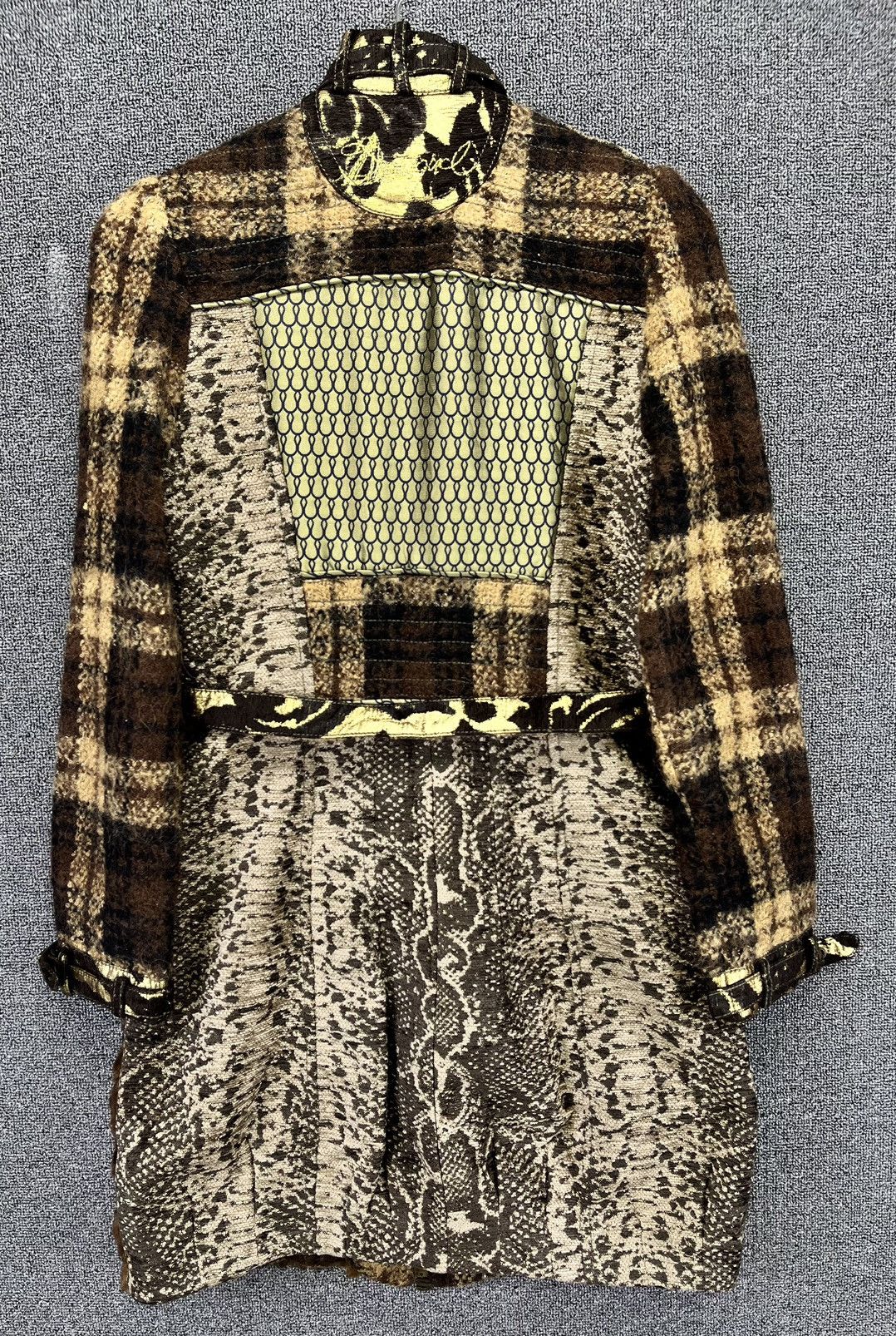 Desigual Vintage Desigual Cobra Wool Long Jacket Size XS / US 0-2 / IT 36-38 - 9 Thumbnail