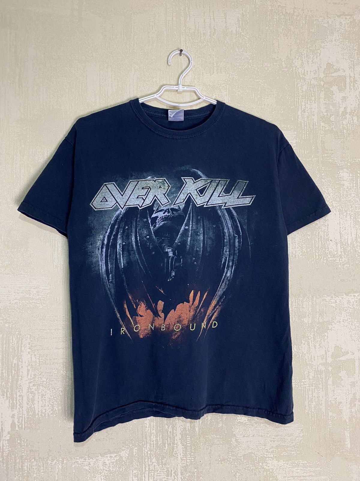 Band Tees × Vintage Vintage OverKill Ironbound Band Death Metal Tee T-shirt Size US S / EU 44-46 / 1 - 1 Thumbnail